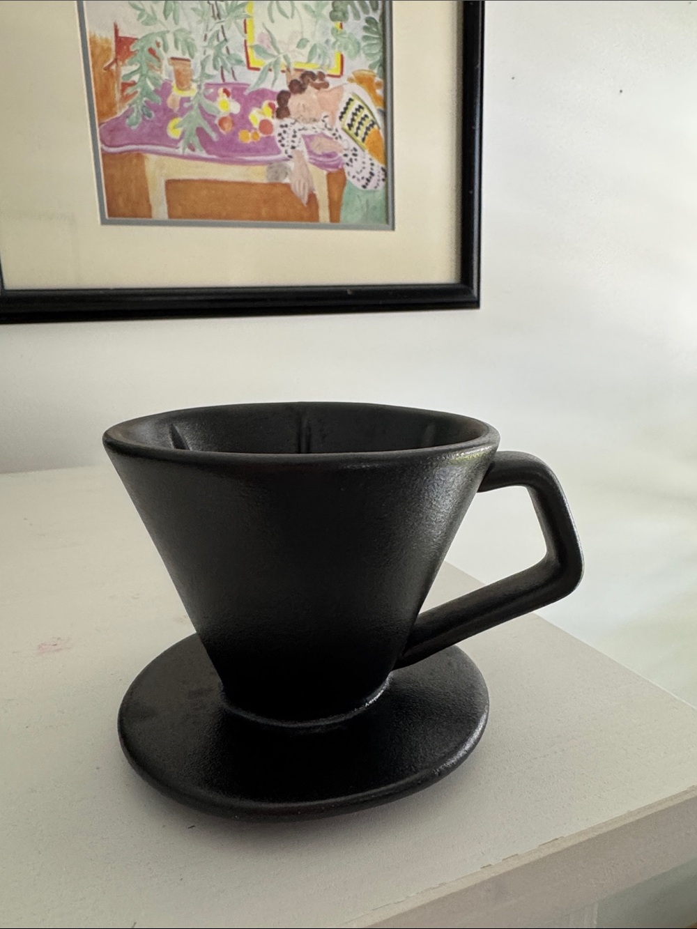 Matte Black Ceramic Hand Brewed Coffee Filter